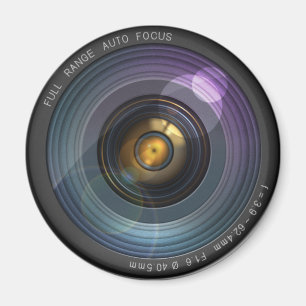Funny Camera Lens Round Magnet