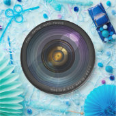 Funny Camera Lens Round Pappteller (Party)