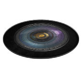 Funny Camera Lens Round Schneidebrett (Ecke)