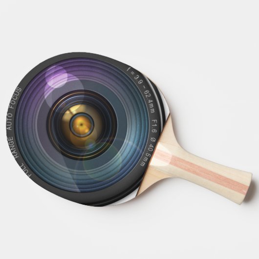 Funny Camera Lens Round Tischtennis Schläger (Seitenansicht)