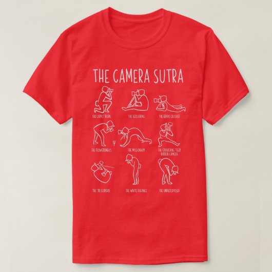 Funny Camera Sutra Fotograf Gift M T-Shirt (Design vorne)