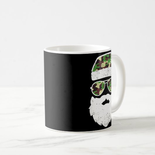 Funny Camo Christmas Pajama Funny Camo Matching Fa Kaffeetasse (VorderseiteRechts)