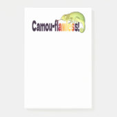 Funny Camou-flawless Chameleon Pun Post-it Klebezettel (Vorderseite)