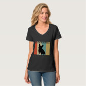 Funny Camouflage Frenchie Vintag T-Shirt (Vorderseite Vollansicht)