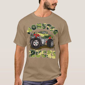 Funny Camouflage Geburtstag Monster Trucks Geschen T-Shirt