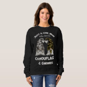 Funny Camouflage Gnomes für Coole Mama - Niedlich  Sweatshirt (Vorne ganz)