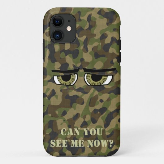 Funny Camouflaged Eyes, Militär, Jäger, Armee Case-Mate iPhone Hülle (Rückseite)