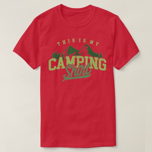 Funny Camper Camp Retro Camping Tent This Is My Ca T-Shirt (Design vorne)