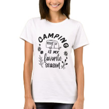 Funny Camper Camping ist mein Lieblings-T - Shirt