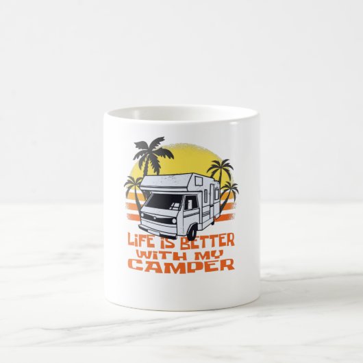 Funny Camper Motorhome - Camping Caravan Kaffeetasse (Mittel)