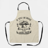 Funny Camper Slogan Camping trinken Redewendungen Schürze (Vorderseite)