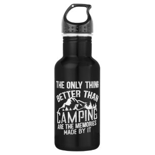 Funny Camper Slogan Sommer Camping Zitate Edelstahlflasche