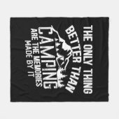 Funny Camper Slogan Sommer Camping Zitate Fleecedecke (Vorderseite (Horizontal))