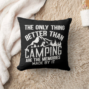 Funny Camper Slogan Sommer Camping Zitate Kissen