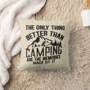 Funny Camper Slogan Sommer Camping Zitate Kissen
