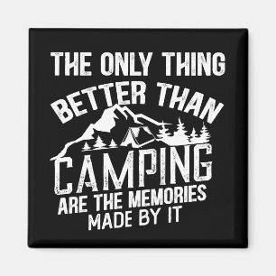 Funny Camper Slogan Sommer Camping Zitate Magnet