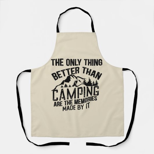 Funny Camper Slogan Sommer Camping Zitate Schürze (Vorderseite)