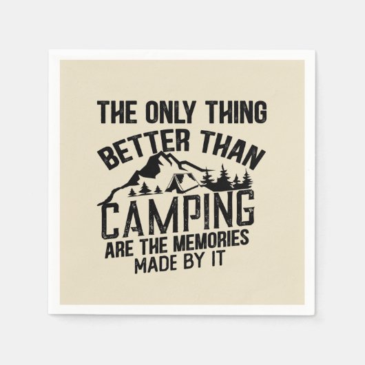 Funny Camper Slogan Sommer Camping Zitate Serviette (Vorderseite)