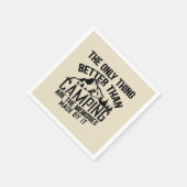 Funny Camper Slogan Sommer Camping Zitate Serviette (Ecke)