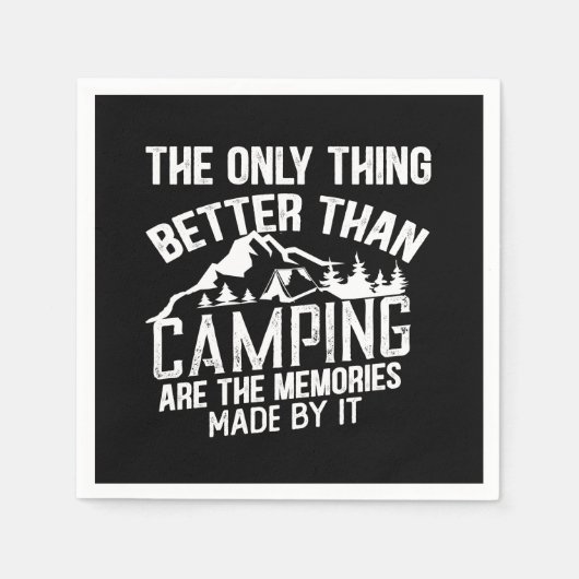 Funny Camper Slogan Sommer Camping Zitate Serviette (Vorderseite)