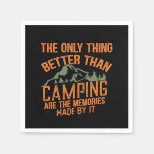 Funny Camper Slogan Sommer Camping Zitate Serviette
