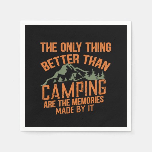 Funny Camper Slogan Sommer Camping Zitate Serviette (Vorderseite)