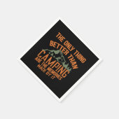 Funny Camper Slogan Sommer Camping Zitate Serviette (Ecke)