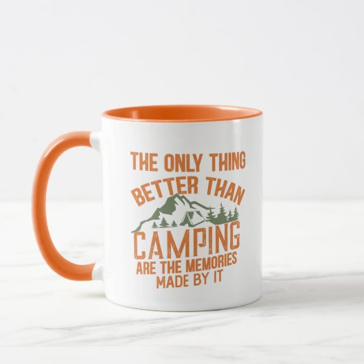 Funny Camper Slogan Sommer Camping Zitate Tasse (Links)
