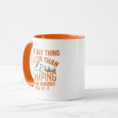 Funny Camper Slogan Sommer Camping Zitate Tasse (Vorderseite Links)