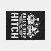 Funny Camper tief in diesem Hitch-Camping Fleecedecke (Vorderseite (Horizontal))