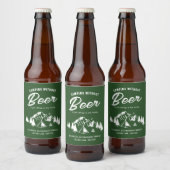 Funny Camping Bachelorette Bierflaschenetikett (Flaschen)