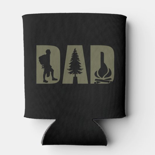 Funny Camping Camper WanderPapa Dosenkühler (Rückseite)