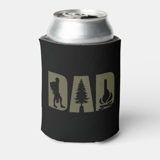 Funny Camping Camper WanderPapa Dosenkühler (Kanne Rückseite)