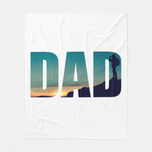 Funny Camping Camper WanderPapa Fleecedecke