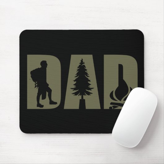 Funny Camping Camper WanderPapa Mousepad (Mit Mouse)