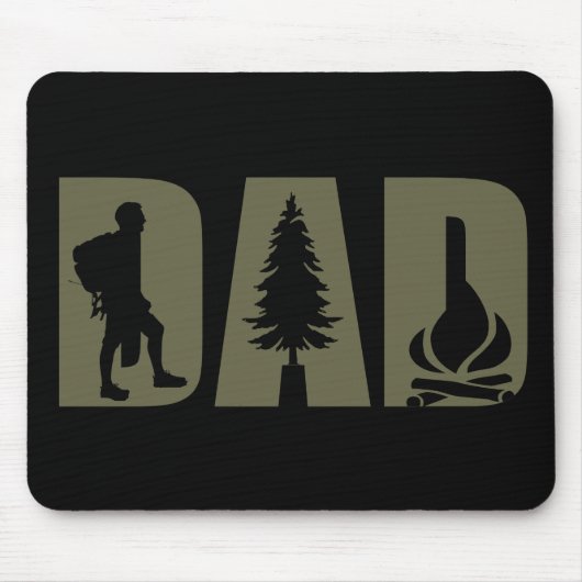Funny Camping Camper WanderPapa Mousepad (Vorne)