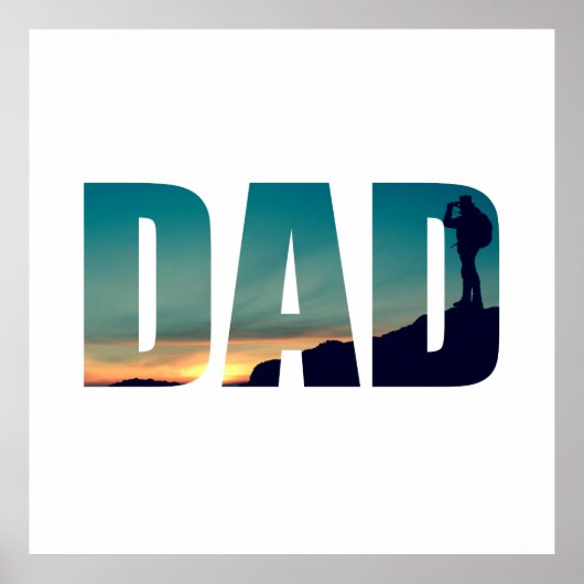 Funny Camping Camper WanderPapa Poster (Vorne)