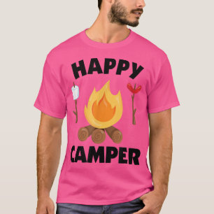Funny Camping Campfire Roasting Marshmallows T-Shi T-Shirt