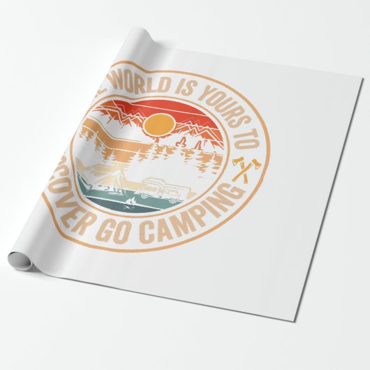 Funny Camping Campfire Zitat Geschenkpapier (Ungerollt)