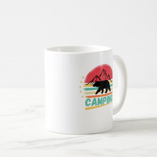 Funny Camping, Camping Vibes Kaffeetasse (VorderseiteRechts)