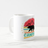 Funny Camping, Camping Vibes Kaffeetasse (Vorderseite Links)