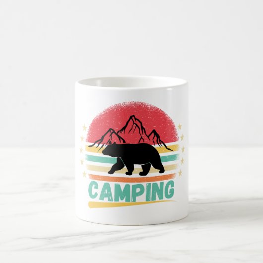 Funny Camping, Camping Vibes Kaffeetasse (Mittel)