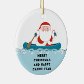 Funny Camping Canoe Keepake Keramik Ornament (Rechts)