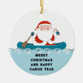 Funny Camping Canoe Keepake Keramik Ornament (Vorne)