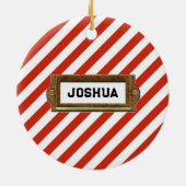 Funny Camping Canoe Keepake Keramik Ornament (Hinten)