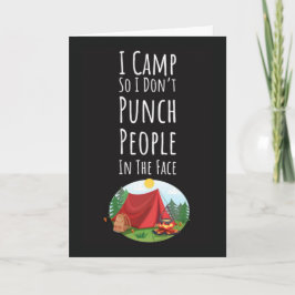Funny Camping Cards For Adults Campfire Mountains Karte