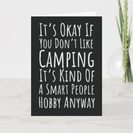 Funny Camping Cards Nature Camper Campfire Outdoor Karte