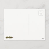 Funny Camping Christmas Feiertagspostkarte (Rückseite)