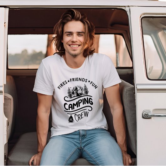 Funny Camping Crew Slogan Campingfreunde T-Shirt