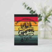 Funny Camping Crew Slogan Unterhaltung Camper Freu Postkarte (Stehend Vorderseite)
